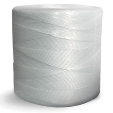 Synthetic Tying Twine - Polypropylene Split Film (White) - 180 lbs Tensile, 650' Ft/Lb, 10# Tube (4 Spiral Wraps) - CWC-025012